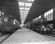 66023 Afbeelding van het 3e perron in het Nederlands Spoorwegmuseum (Johan van Oldebarneveltlaan 6) te Utrecht met ...